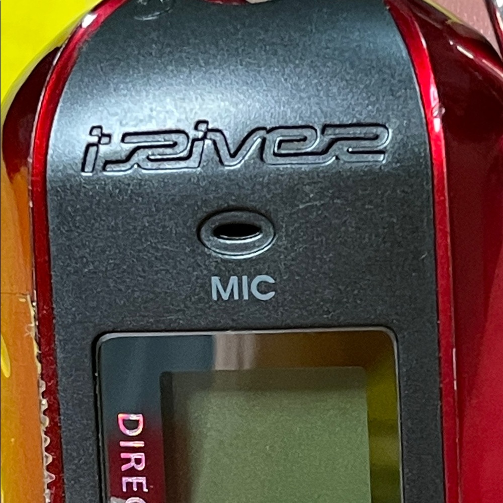 Red Portable MP3/Voice Player with Direct Encoding and Built-In Mic - Picture 2 of 13
